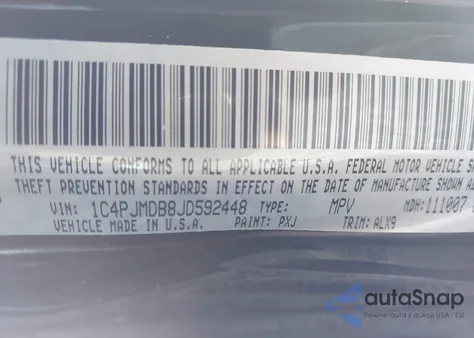 2018 Jeep Cherokee Limited 4X4 из США, поврежденный, VIN 1C4PJMDB8JD592448